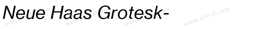 Neue Haas Grotesk字体转换